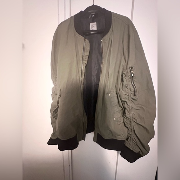 Green H & M Bomber Jacket - Picture 1 of 2